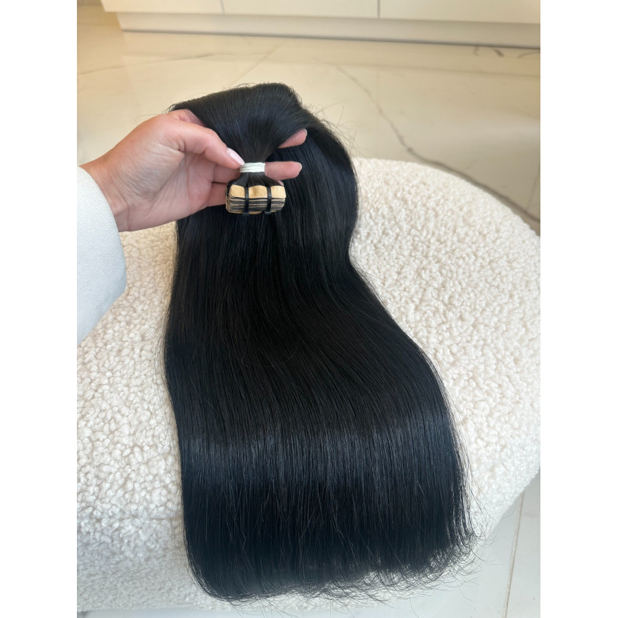 Extensii Tape-in SLAVIC Hair Negru